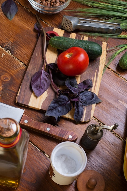 Składniki na blacie